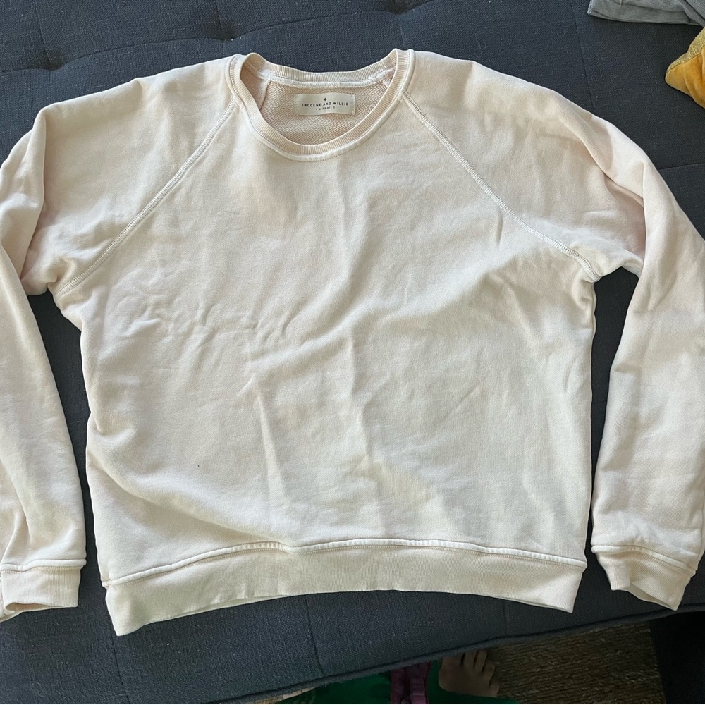 Imogene + Willie Lana Sweatshirt Pale Pink size XS